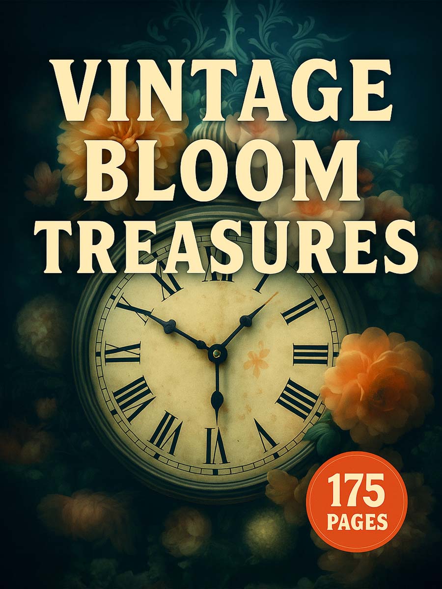 Vintage Bloom Treasures – 175 Flower-Adorned Objects